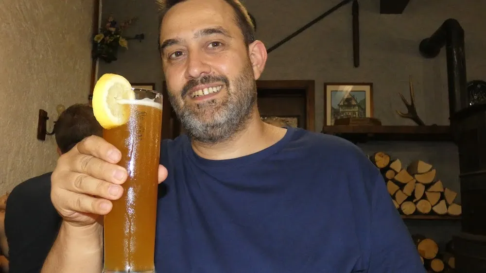 Bière Blanche Avec Rondelle de Citron